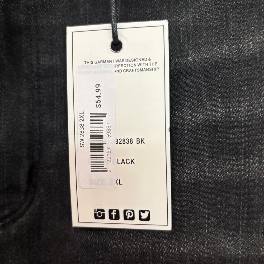 Judy Blue Black Denim Skirt with Rhinestones - Picture 5 of 5